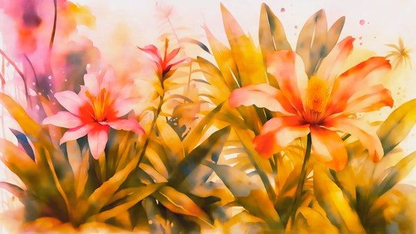 Watercolor Tropics