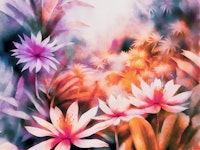 Watercolor Tropical Floral ταπετσαρία
