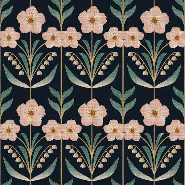 Spring Bouquet on Dark