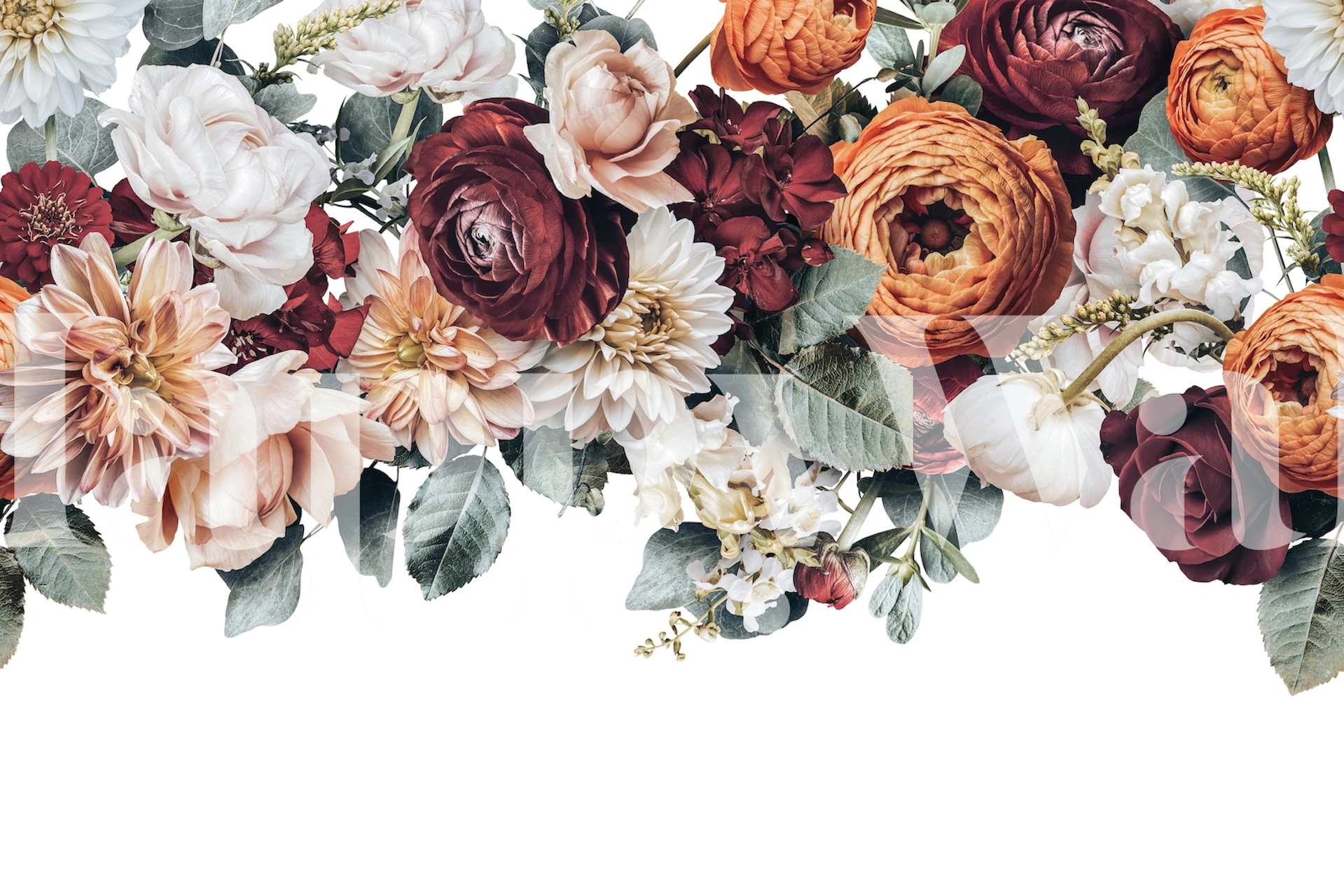 Floral wallpaper featuring summer flowers