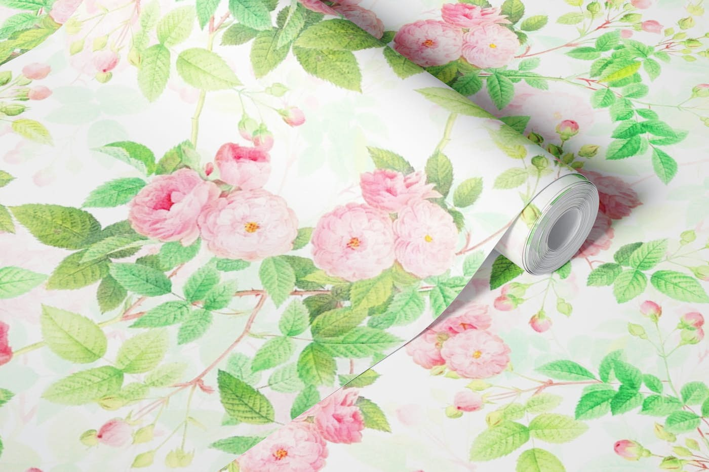 Redouté Rambler Roses Summer Garden wallpaper roll