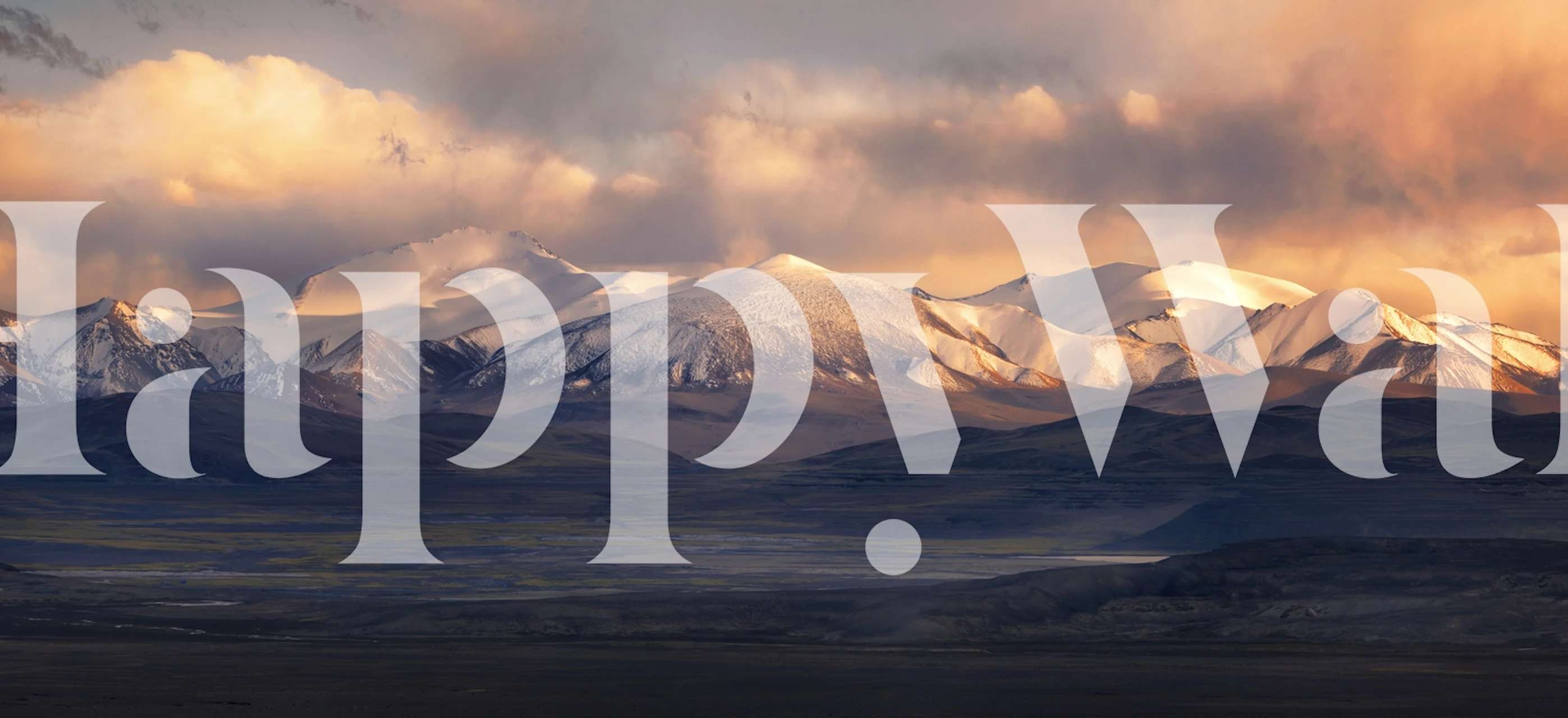 cappuccino-toned mountain landscape wall mural