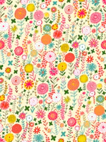 spring is here! happy garden flower carpet wallpaper