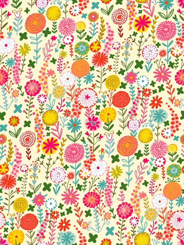 spring is here! happy garden flower carpet