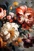 Moody Baroque Flowers wallpaper
