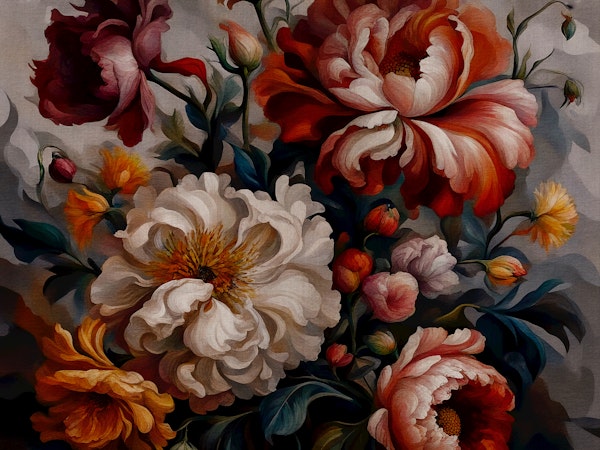 Moody Baroque Flowers Large