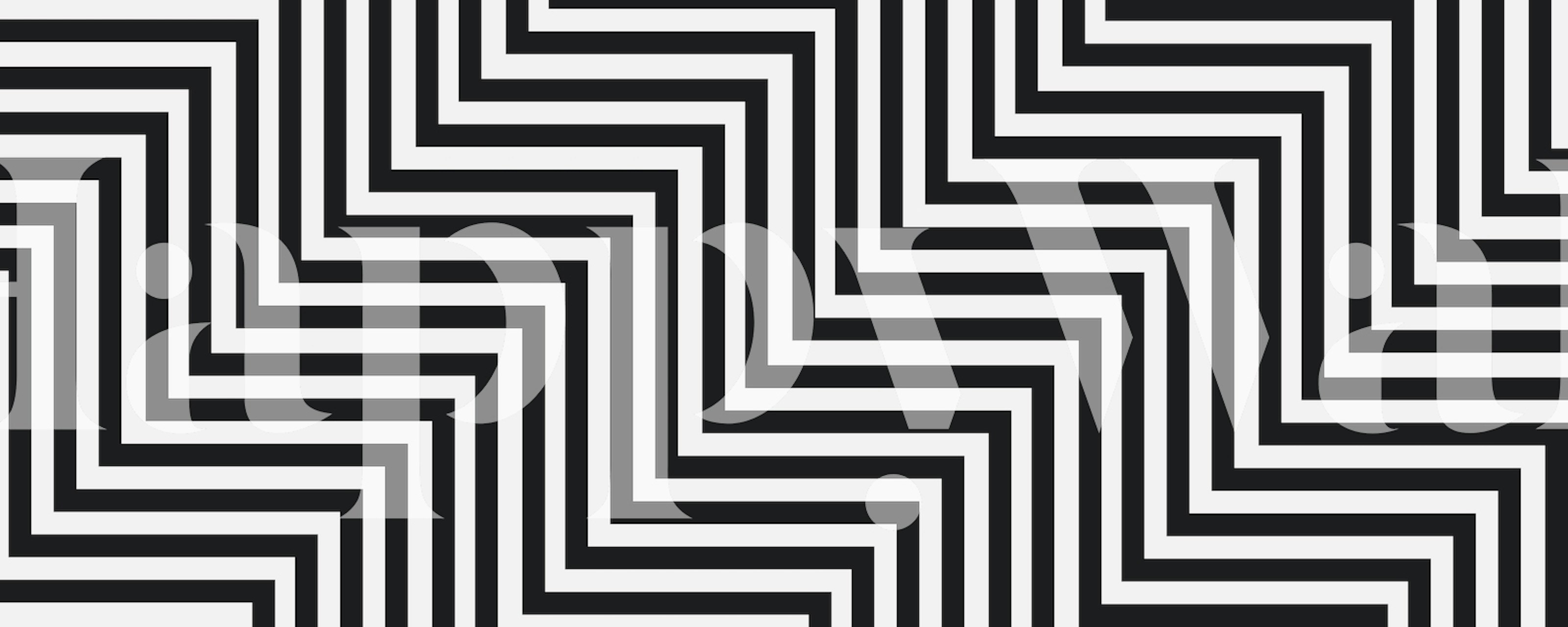 Ταπετσαρία Geometric strokes σε ένα δωμάτιο