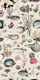 Oceania pattern in cream fuchsia olive