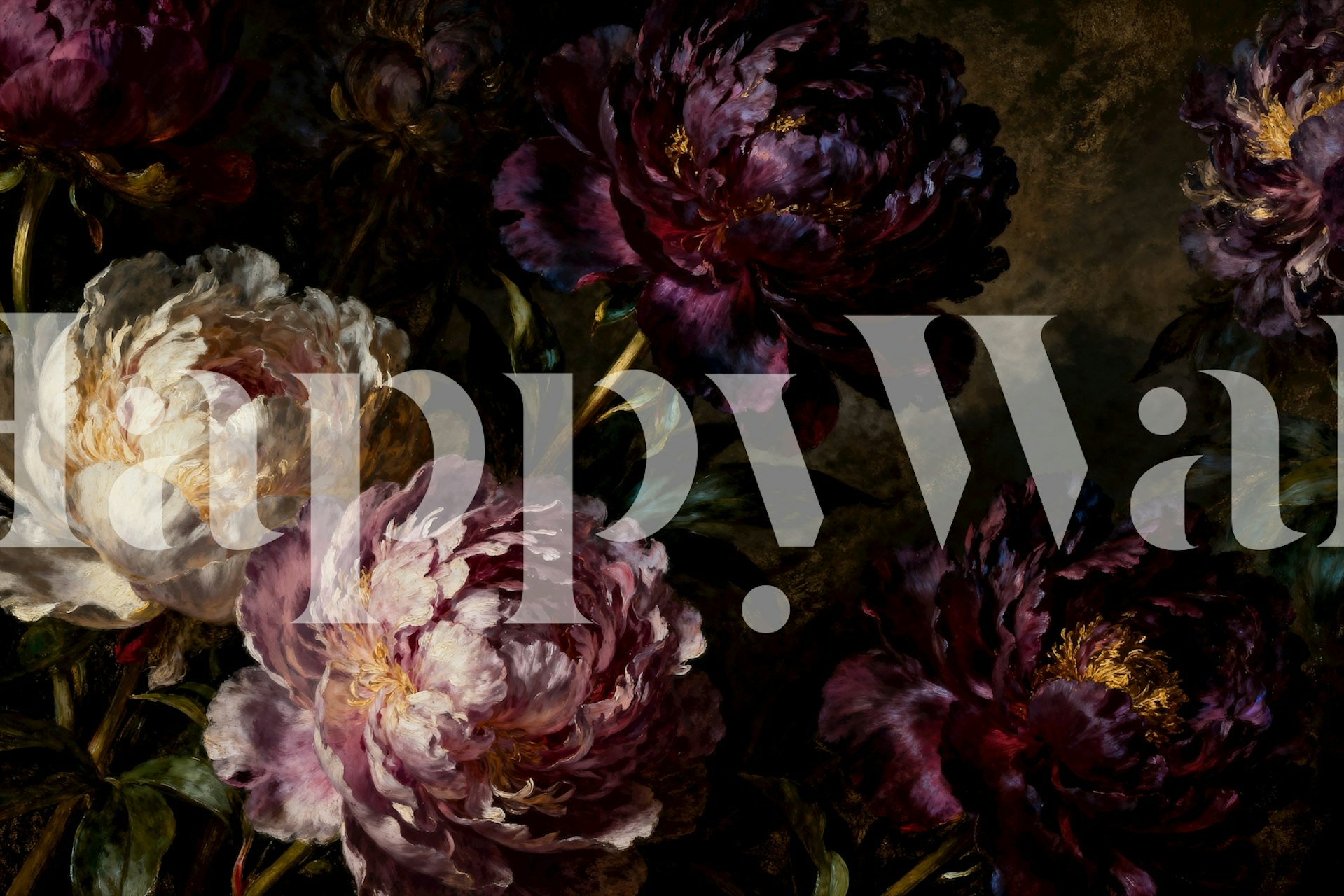 Moody Baroque Flower behangontwerp