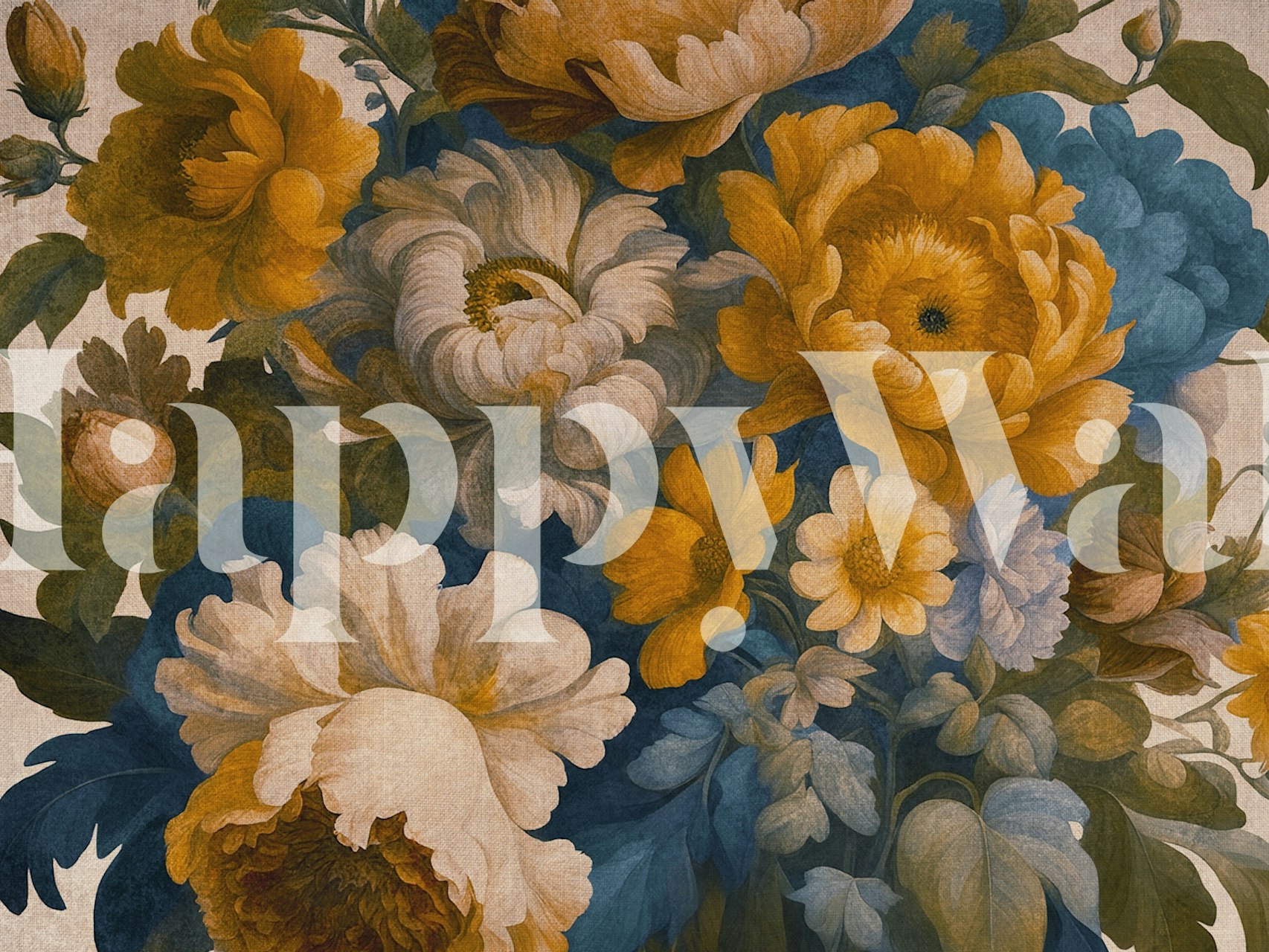 Elegantní barokní styl květinové tapety design