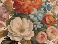 Antique Baroque Flowers tapet