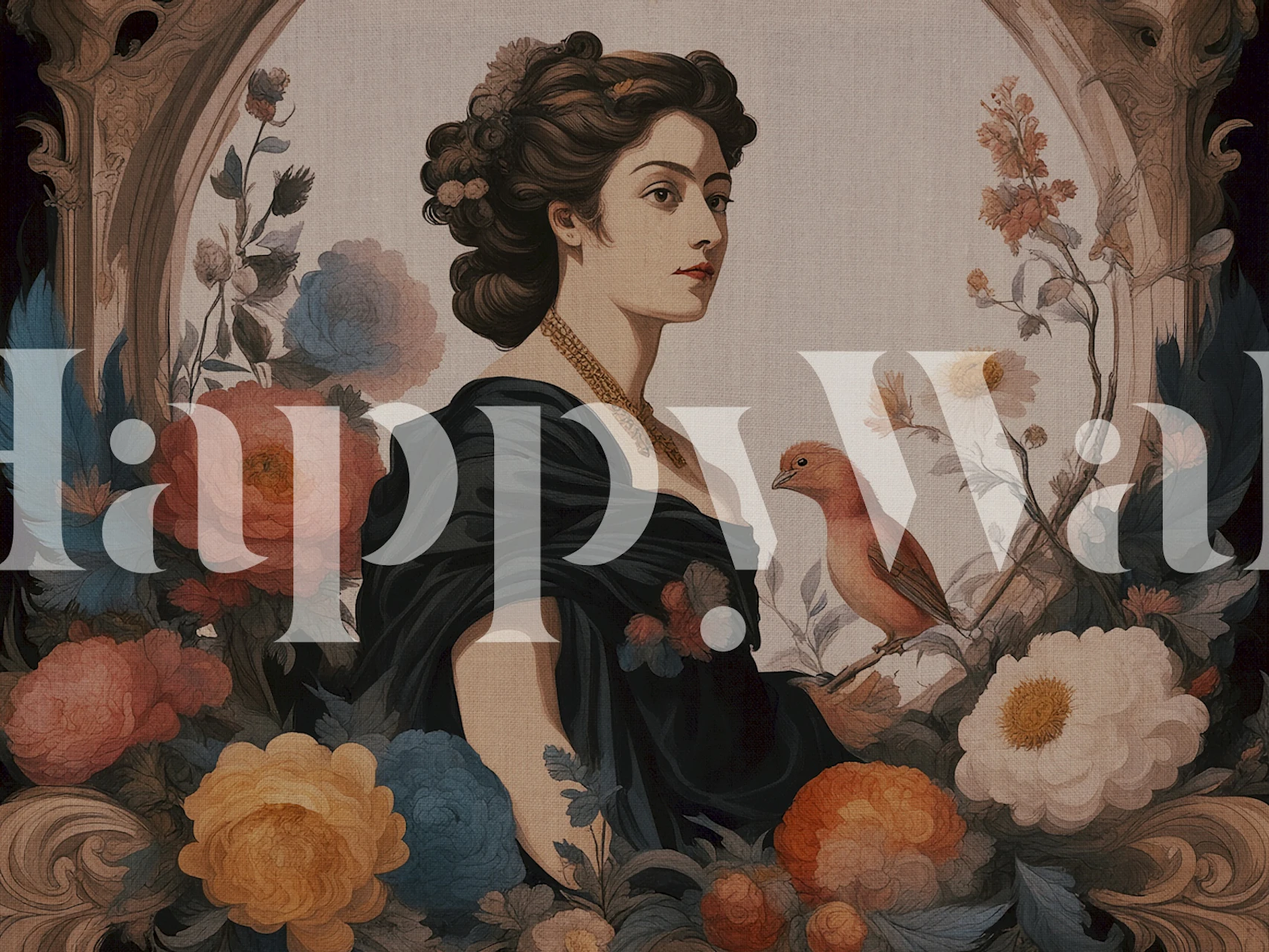 Madame Baroque tapet i et rum