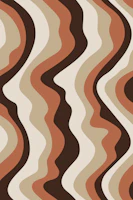 GOOD VIBRATIONS Mod Wavy Stripes Brown Beige tapet