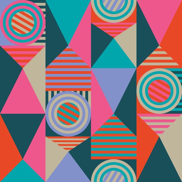 GRIDS AND CIRCLES Bright Postmodern Geometric