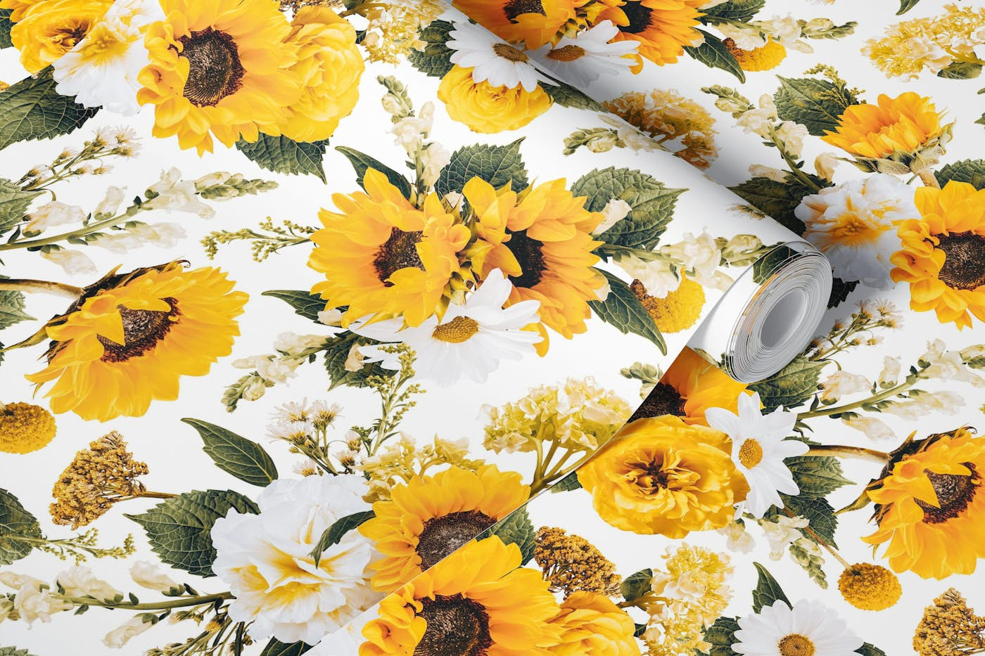 Serene Sunflower Lullaby wallpaper roll