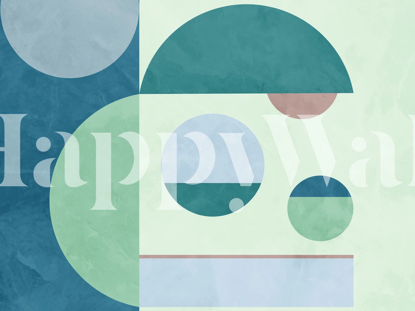 Papel de parede Géométrique 13 em um quarto