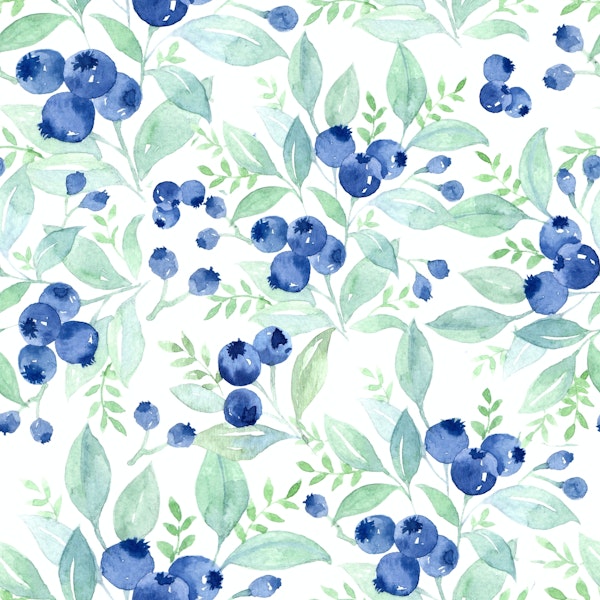 Midsummer Blueberries Pattern 1