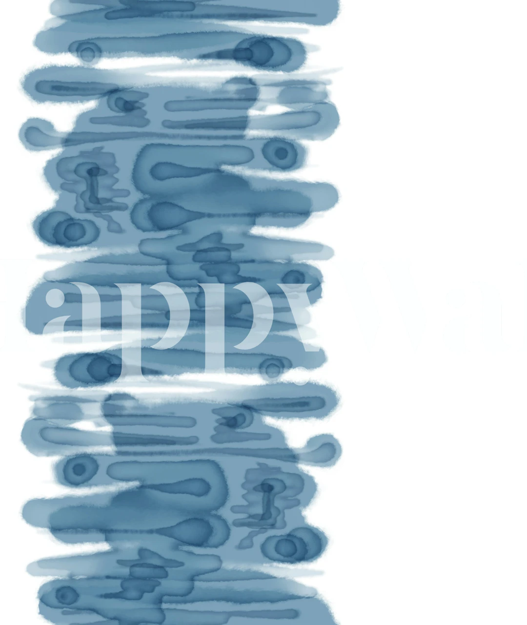 Abstract blue watercolor stripes wallpaper
