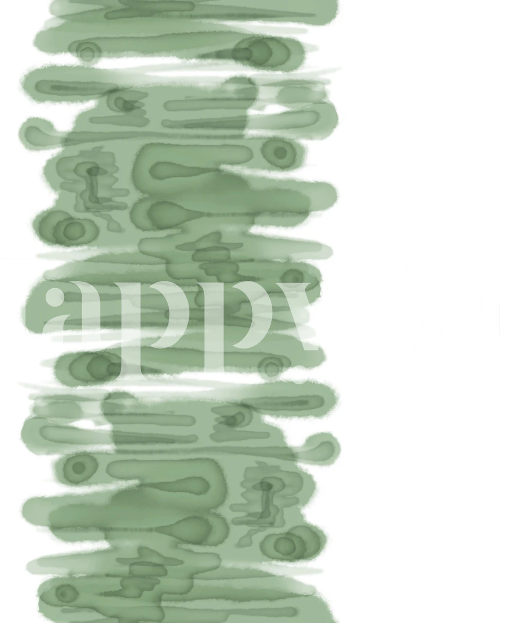 Sage green moon path wallpaper u sobi