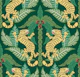 Tiger Damask - yellow and green