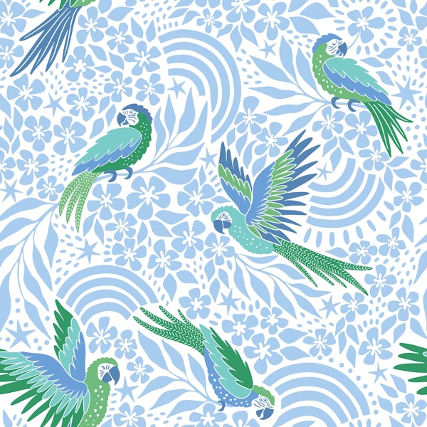 Parrot Fantasy - blue and green