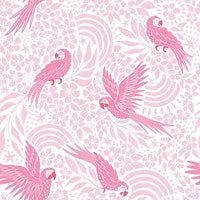 Pink Parrot Fantasy tapet