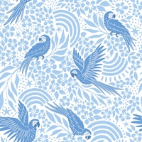 Blue Parrot Fantasy tapet