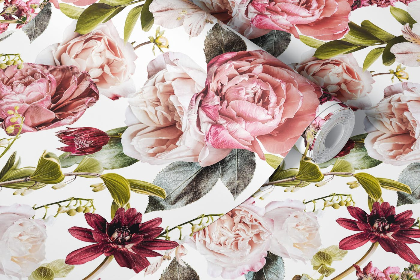 Renaissance roses Mirage wallpaper roll