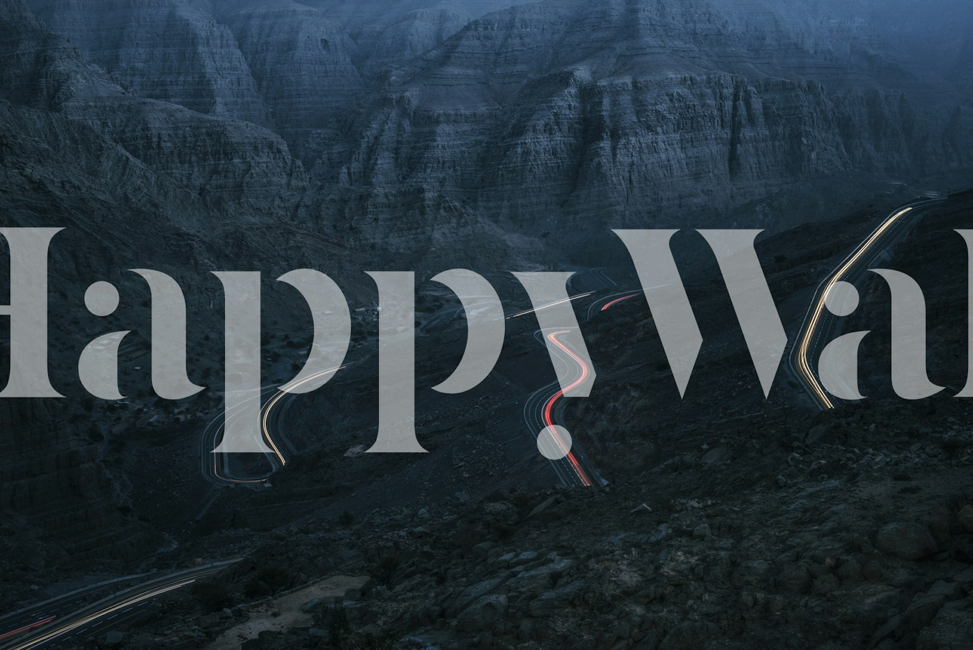 A to B wallpaper med snoet vej design