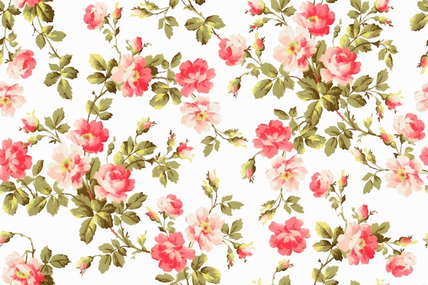 Chinoiserie Rococo Rose Flowers Garden