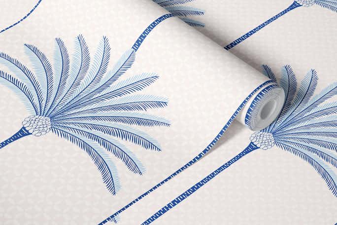 Palm Stripes - bluewallpaper roll