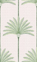 Palm Stripes - Green - large scale behang
