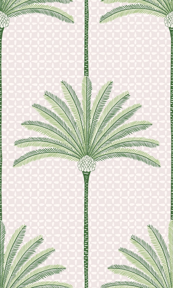 Palm Stripes - Green - large scale