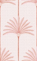 Palm Stripes - pink - large scale behang