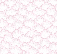 Pink Dotted Clouds behang