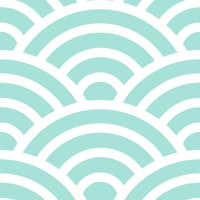 Seigaiha wave motif 1 tapete