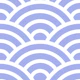 Seigaiha wave motif 4 Blue