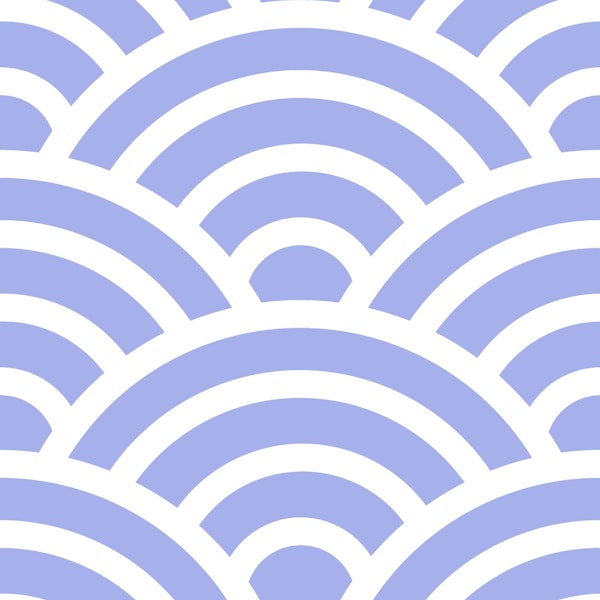 Seigaiha wave motif 4 Blue