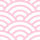 Seigaiha wave motif 7 Pink