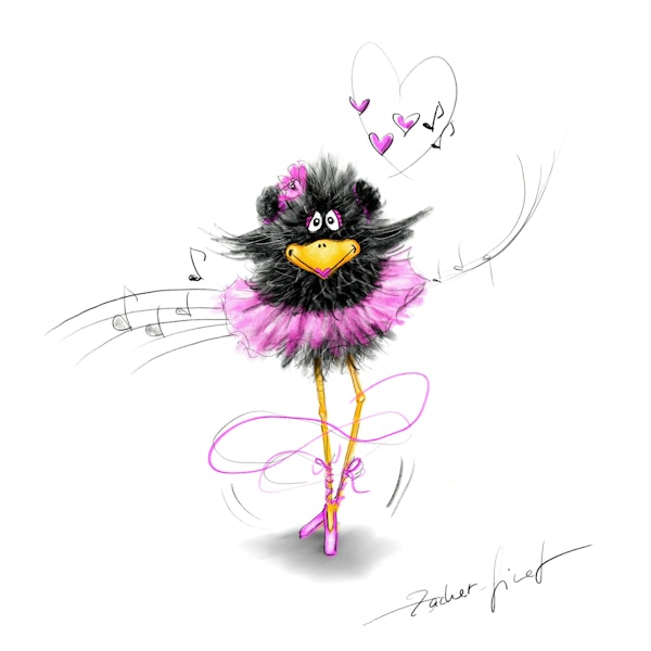 Ballerina Sweet Raven Dance Character