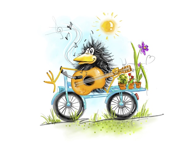 Sweet Raven Music Lover