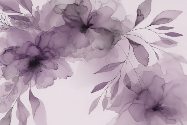 Inky Flowers