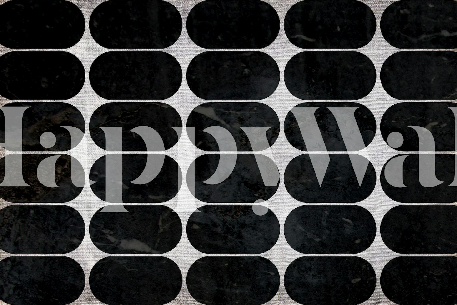 Marble Pebbles Tapete in einem Raum