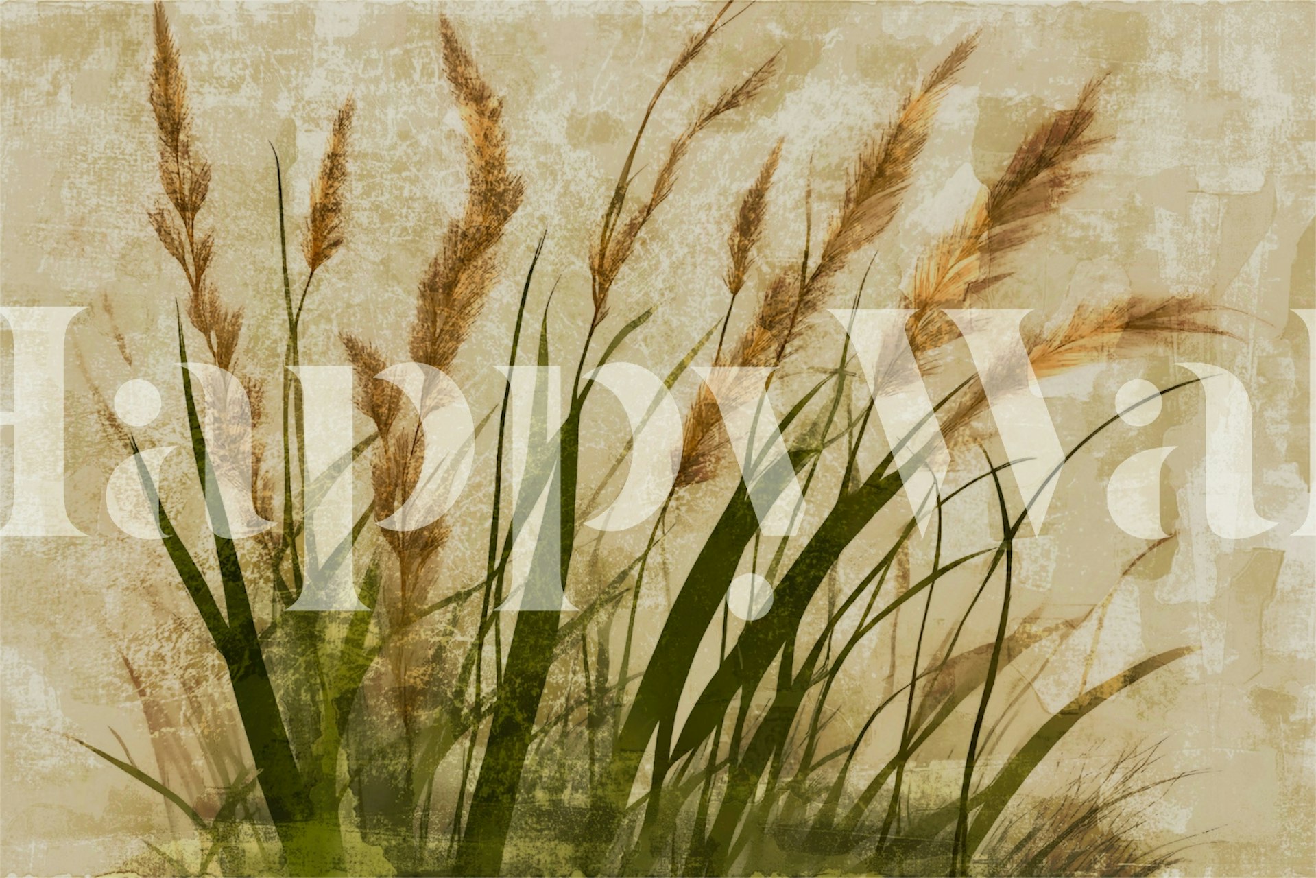 Grasbehang in een neutrale setting