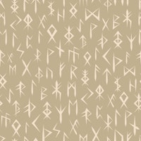 Neutral Nordic Runes Wallpaper for Modern Decor
