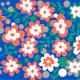 Jumbo orange flower azure moss