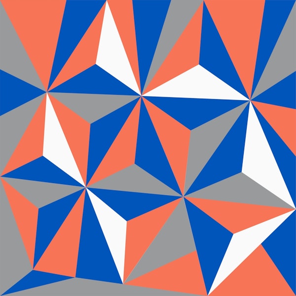 Scandy color blocks in navy grey orange