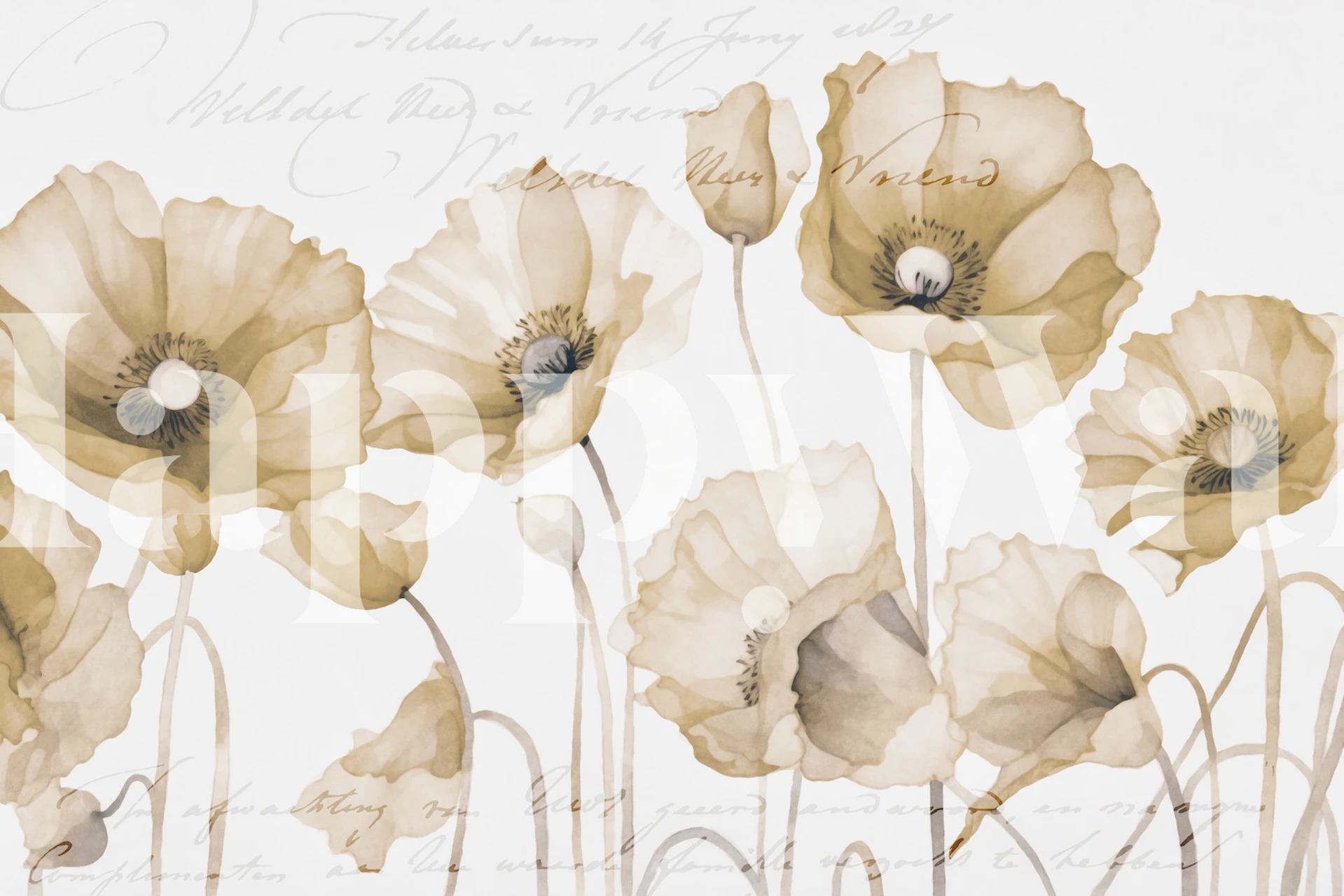 Poppy Petal Summer Serenade tapet i et rom