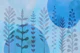 Whimsical Nature Shapes Fresh Blue