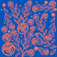 hand drawn rose garden flowers wallpaper